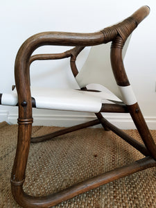 Fully Restored Vintage Bamboo Cane Armchair