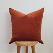 Luxe Burnt Orange Rust Earth Velvet Cushion Cover