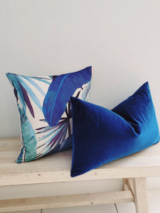 Designer Catherine Martin 'Tropicalia Porcelain Blue' Indoor Cushion Cover