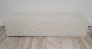 Quality Beige Boucle Ottoman