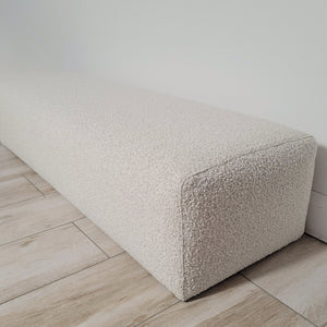 Quality Beige Boucle Ottoman