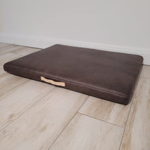 **SALE** Chocolate Vegan Leather Pet Bed Mattress