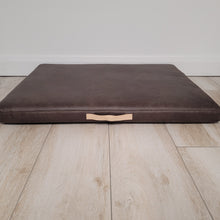 **SALE** Chocolate Vegan Leather Pet Bed Mattress