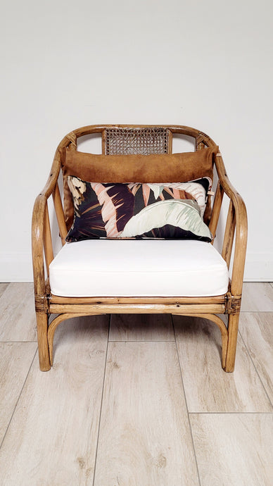 Fully Restored Bamboo Cane Armchair