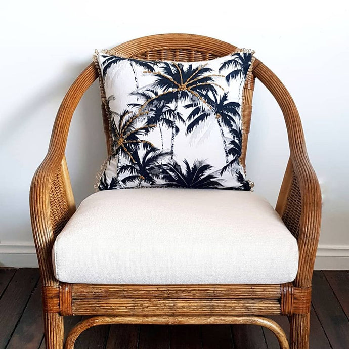 Fully Restored Vintage Cane Armchair - PLUS ADAIRS CUSHION