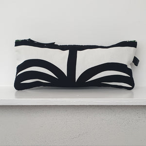 Black & White Painted Lines Pencil Case