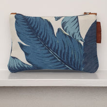 Tommy Bahama Blue Palm Denim Linen Purse