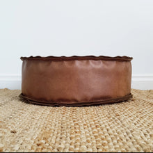 Vegan Leather Ottoman Bean Bag