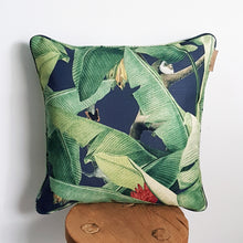 Tropical Deep Navy Monkey Outdoor Cushion Cover