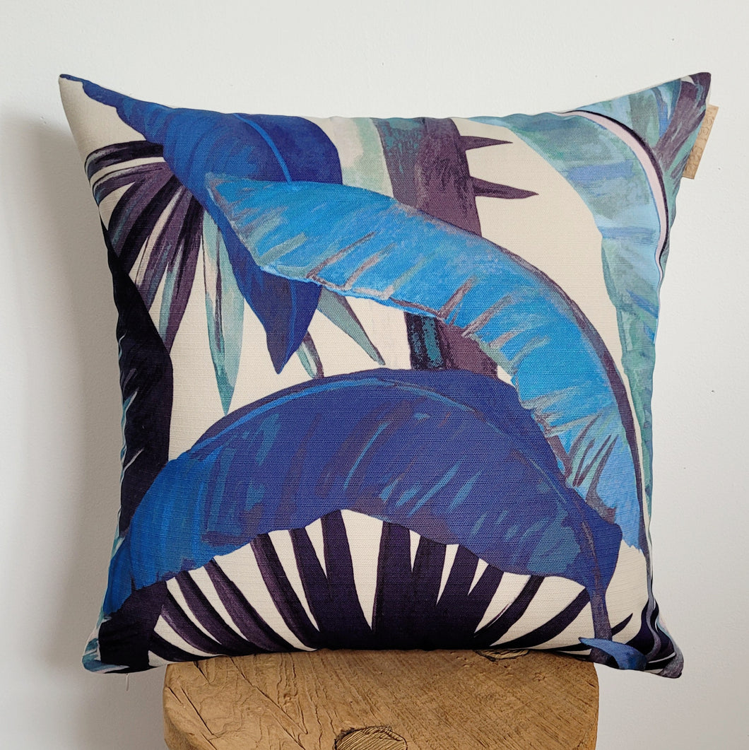 Designer Catherine Martin 'Tropicalia Porcelain Blue' Indoor Cushion Cover