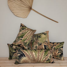 Tommy Bahama Breeze Coal Natural Fringe Outdoor Cushion Cover