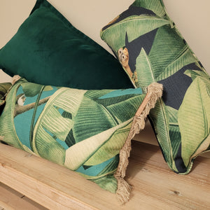 Tropical Aqua Monkey Outdoor Cushion Cover