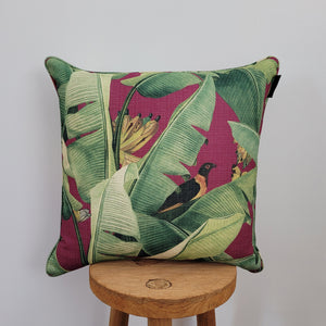 Tropical Berry Monkey Outdoor Cushion Cover