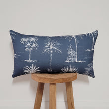 Island Indigo Palm Tree Indoor Cushion Cover