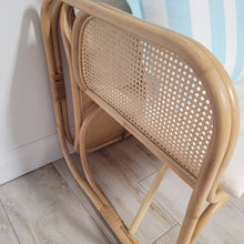 Brand New Natural Bamboo Rattan Arm Chair - Includes Stripe Cushion