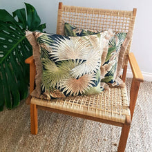 Tommy Bahama Breeze Coal Natural Fringe Outdoor Cushion Cover