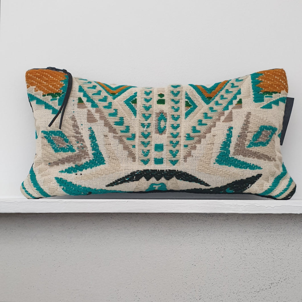 Large Aztec Wool Blend Clutch Purse